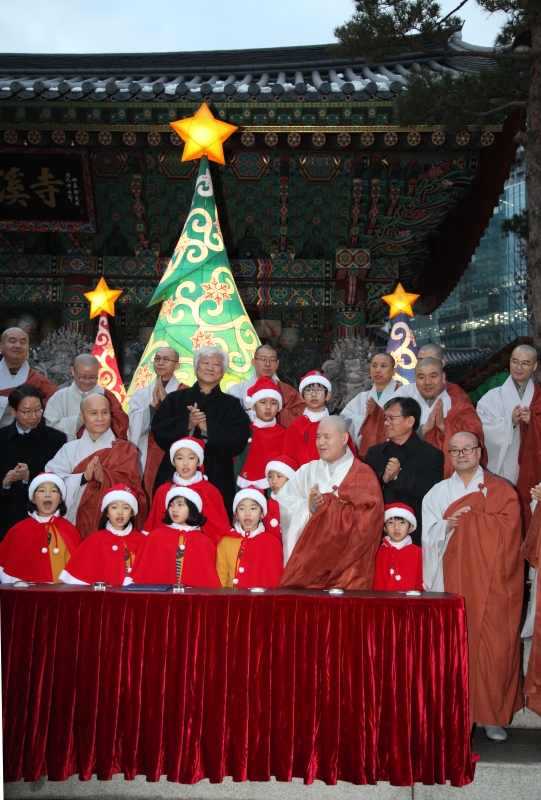 2013.12.18_조계사 성탄트리 점등식